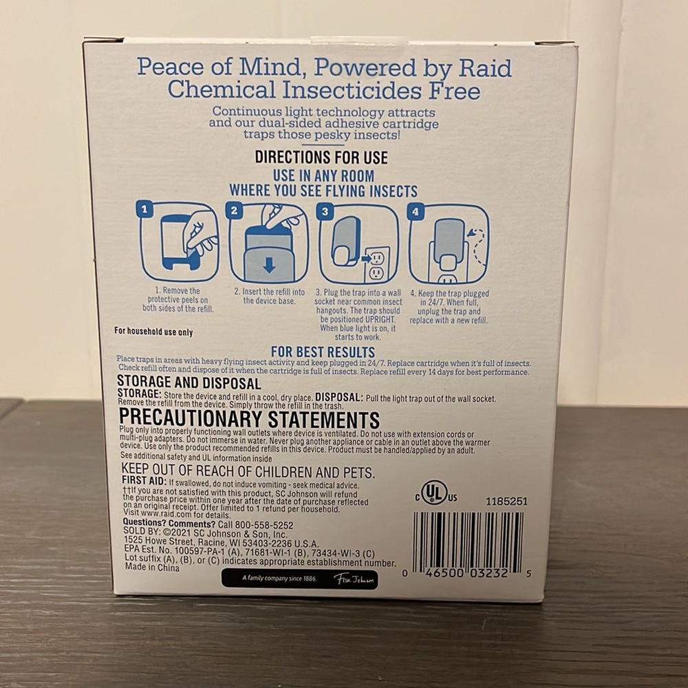 NEW Raid Essentials Flying Insect Light Trap Starter Kit - Picture 3 of 6